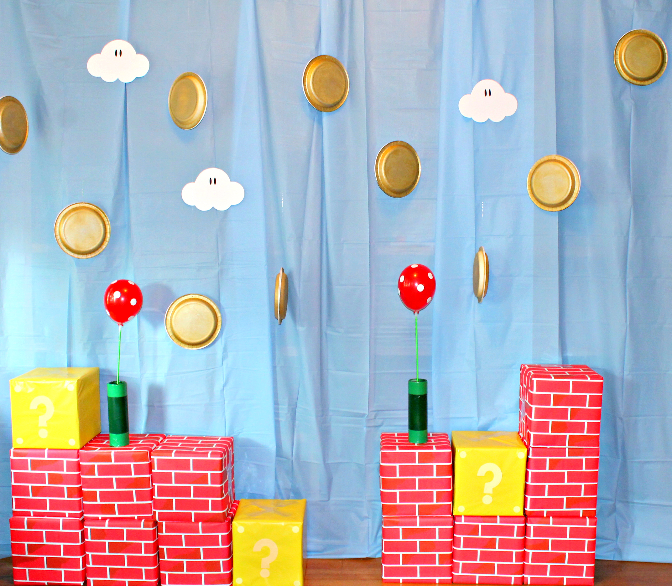 Super Mario Themed Square Balloon Kids Birthday Party Celebration Decoration  New
